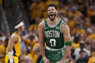 Jayson Tatum et les Celtics mènent 3-0 face aux Pacers KEYSTONE/AP/Michael Conroy